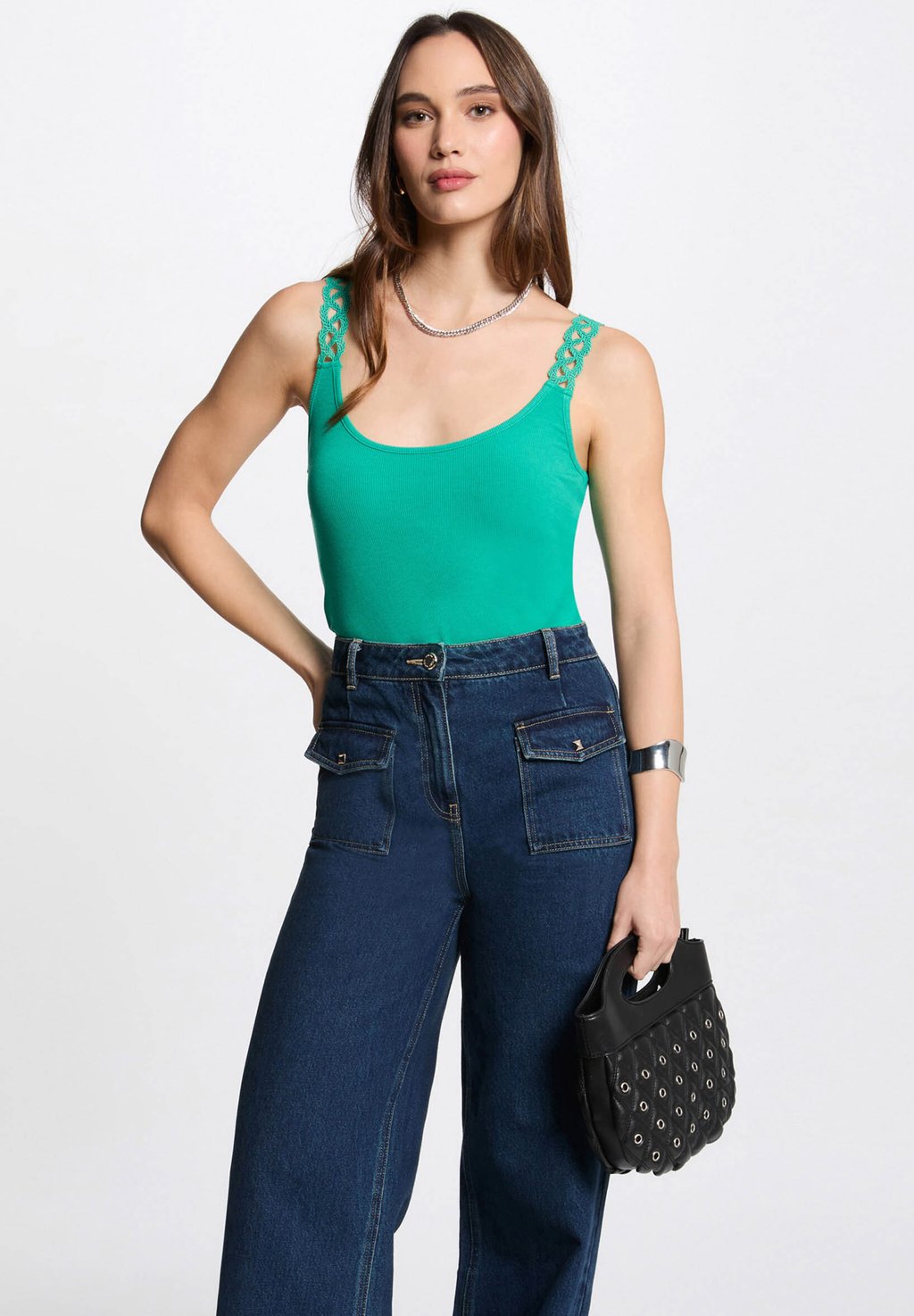 Топ SLEEVELESS Morgan, зеленый
Топ SLEEVELESS Morgan, зеленый