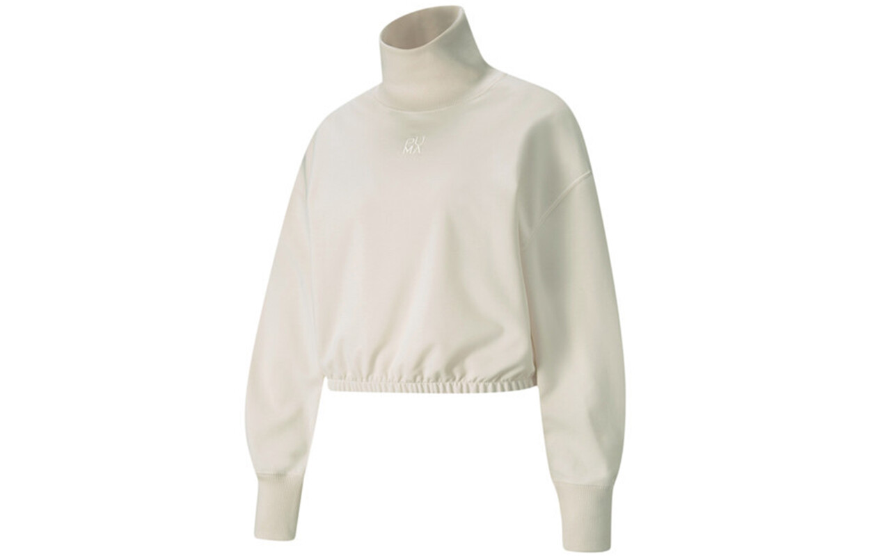 Свитшот женский цвета слоновой кости Puma 
Свитшот женский цвета слоновой кости Puma