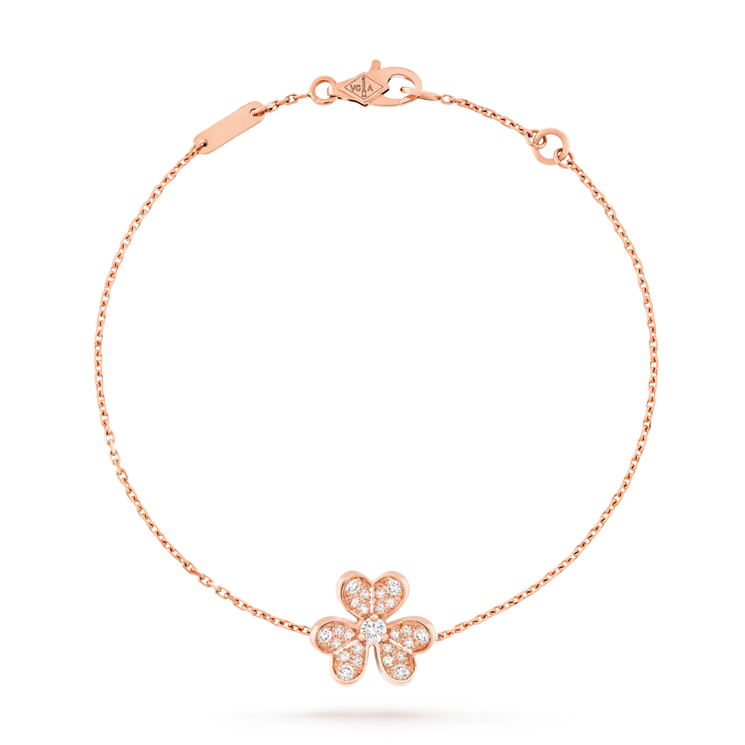 Браслет Van Cleef & Arpels Frivole, мини модель, 18-ct розовое золото, бриллиант
Браслет Van Cleef & Arpels Frivole, мини модель, 18-ct розовое золото, бриллиант