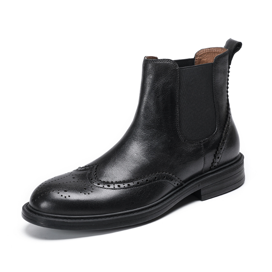 Короткие мужские ботинки челси Devanro, Black
Короткие мужские ботинки челси Devanro, Black