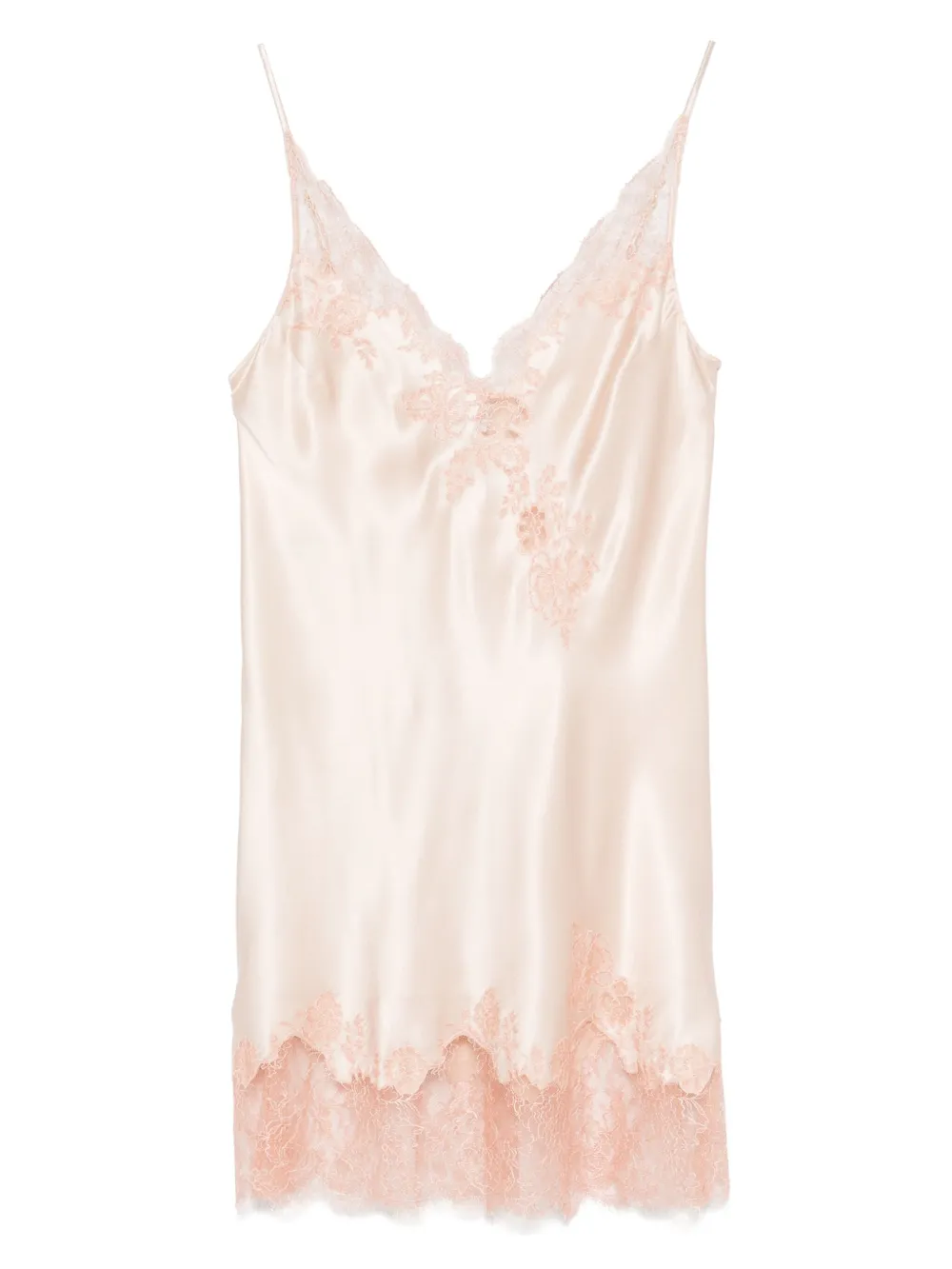 Шелковая ночная сорочка с кружевом Caudry Carine Gilson, розовый
Шелковая ночная сорочка с кружевом Caudry Carine Gilson, розовый