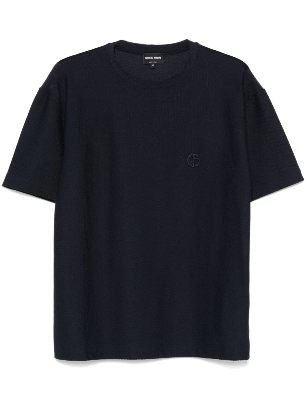 Giorgio Armani фактурная футболка, синий 
Giorgio Armani фактурная футболка, синий