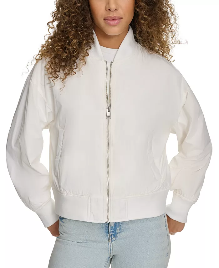 Женская свободная куртка-бомбер на молнии с резинкой по низу Levi's, белый
Женская свободная куртка-бомбер на молнии с резинкой по низу Levi's, белый