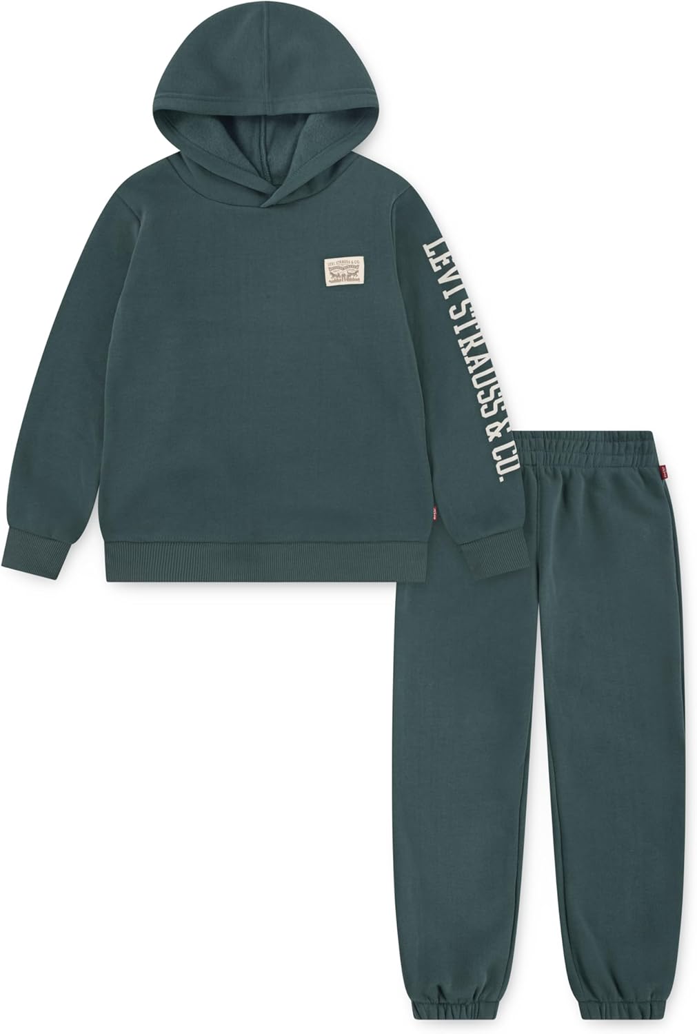 Комплект из двух предметов: худи и спортивные штаны Levi's унисекс для малышей, Bistro Green/Patch
Комплект из двух предметов: худи и спортивные штаны Levi's унисекс для малышей, Bistro Green/Patch