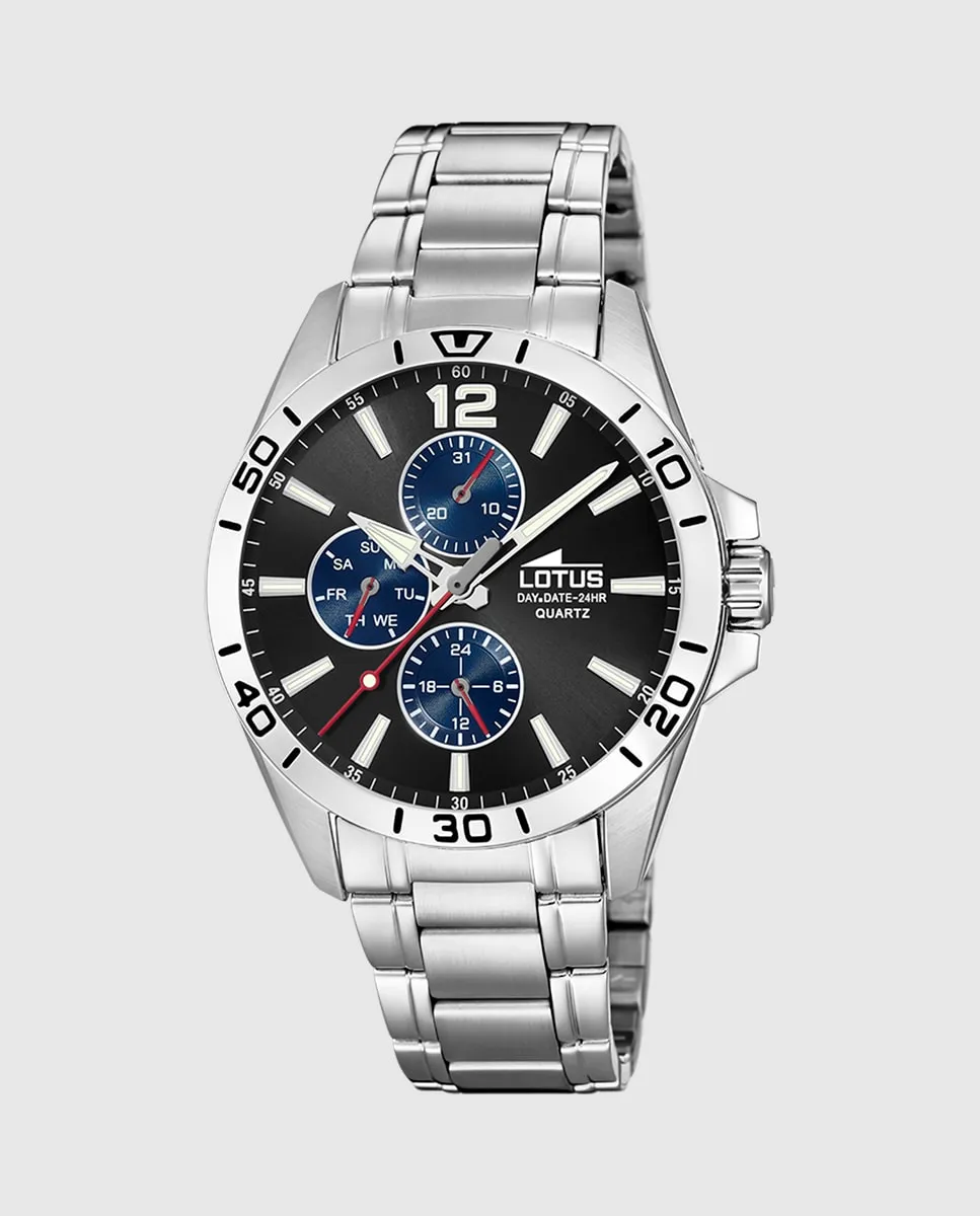 Мужские часы 18812/2 Многофункциональные серебристые стальные LOTUS, серебряный
Мужские часы 18812/2 Многофункциональные серебристые стальные LOTUS, серебряный
