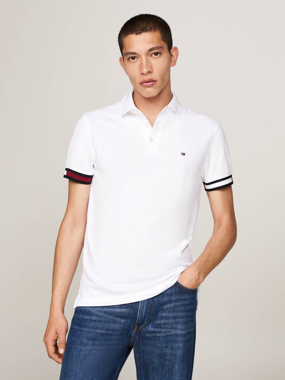 Поло Tommy Hilfiger flag Slim Fit, белый
Поло Tommy Hilfiger flag Slim Fit, белый