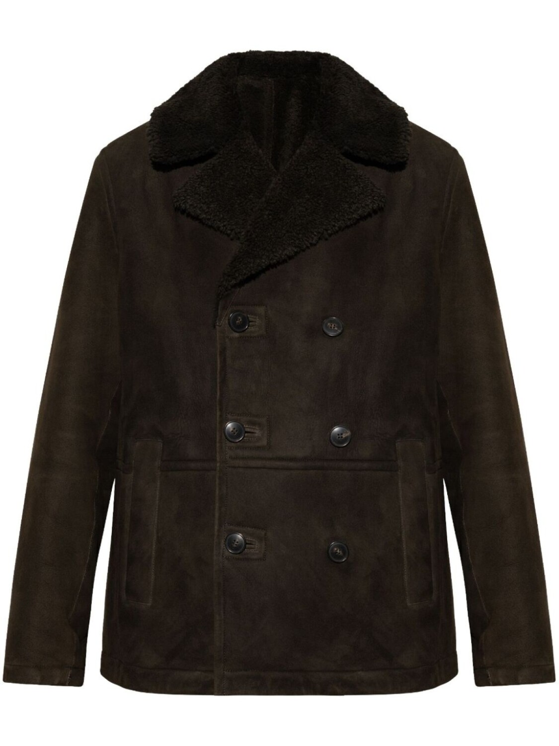 Двубортная кожаная куртка Yves Salomon, коричневый
Двубортная кожаная куртка Yves Salomon, коричневый