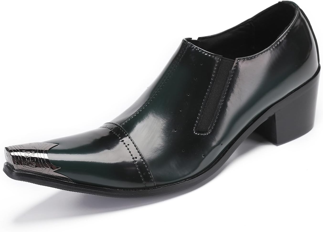 Мужские лоферы Santimon Loafers, свадебное платье, слипоны, диско, вечерние туфли - повседневные туфли на каблуке с металлическим носком - западные мокасины для мужчин и мальчиков, зеленый
Мужские лоферы Santimon Loafers, свадебное платье, слипоны, диско, вечерние туфли - повседневные туфли на каблуке с металлическим носком - западные мокасины для мужчин и мальчиков, зеленый