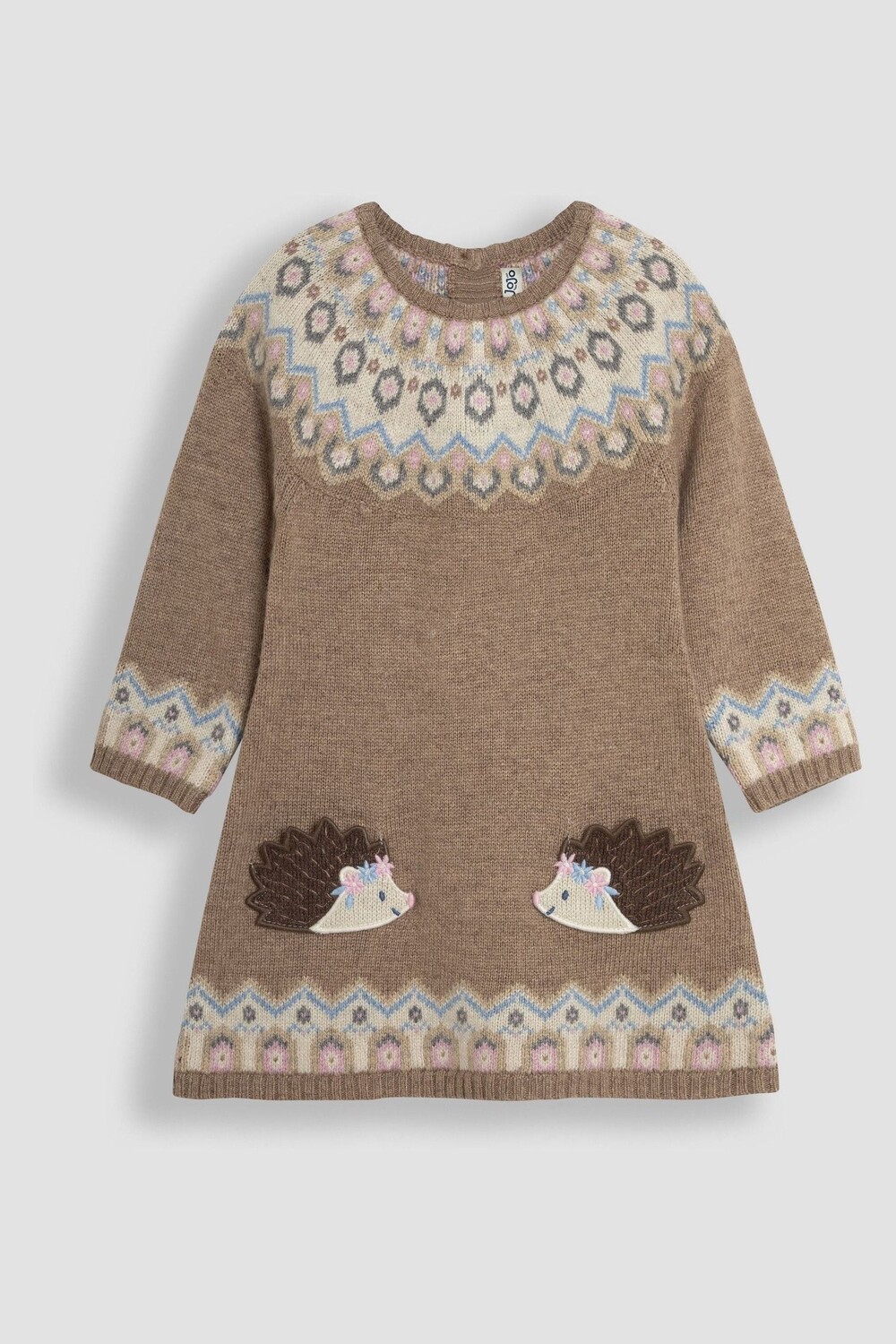 Платье с узором «фэр айл» Jojo Maman Bébé, нейтральный
Платье с узором «фэр айл» Jojo Maman Bébé, нейтральный