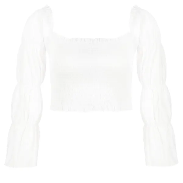 Узкая блузка Na-Kd, белый 
Узкая блузка Na-Kd, белый
