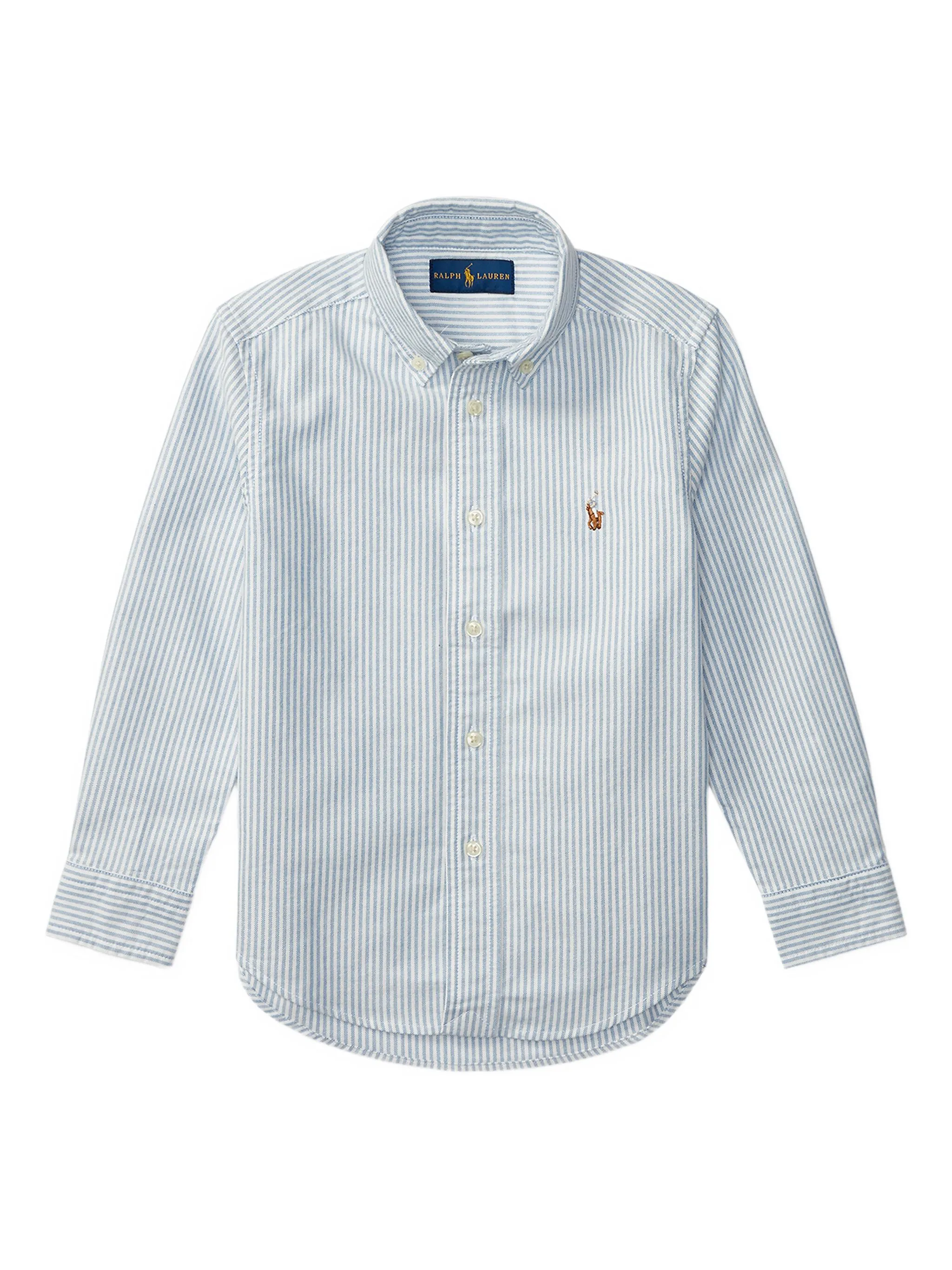 Полосатая рубашка на пуговицах Polo Ralph Lauren Kids, синий
Полосатая рубашка на пуговицах Polo Ralph Lauren Kids, синий