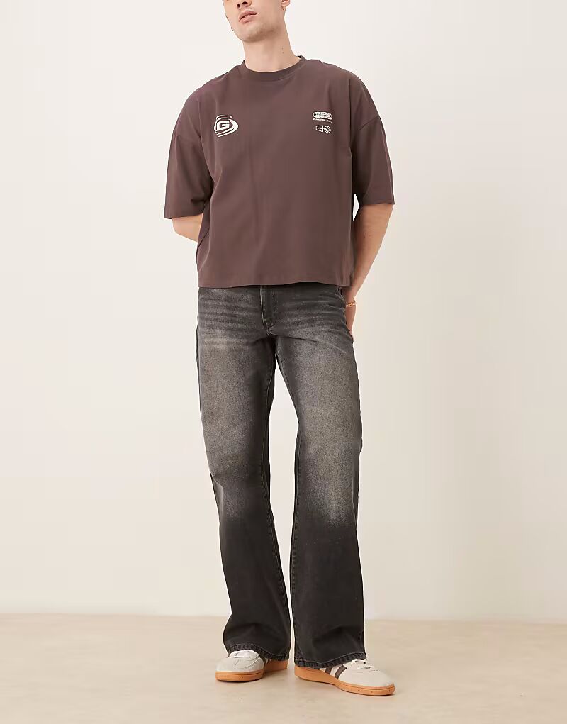 Широкие расклешенные джинсы ASOS DESIGN в винтажном выцветшем черном цвете
Широкие расклешенные джинсы ASOS DESIGN в винтажном выцветшем черном цвете