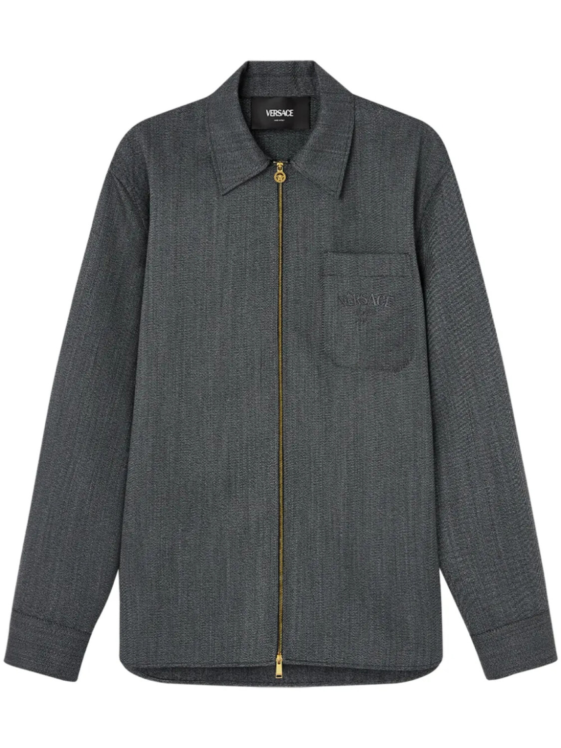 Versace куртка с вышитым логотипом, серый
Versace куртка с вышитым логотипом, серый