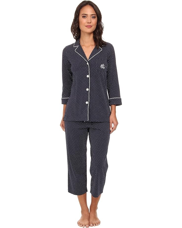 Пижама LAUREN Ralph Lauren Essentials Bingham Knits Capri, цвет Madeleine Dot Windsor Navy/White
Пижама LAUREN Ralph Lauren Essentials Bingham Knits Capri, цвет Madeleine Dot Windsor Navy/White
