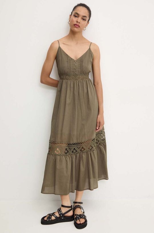 Хлопковое платье Answear Lab, зеленый
Хлопковое платье Answear Lab, зеленый