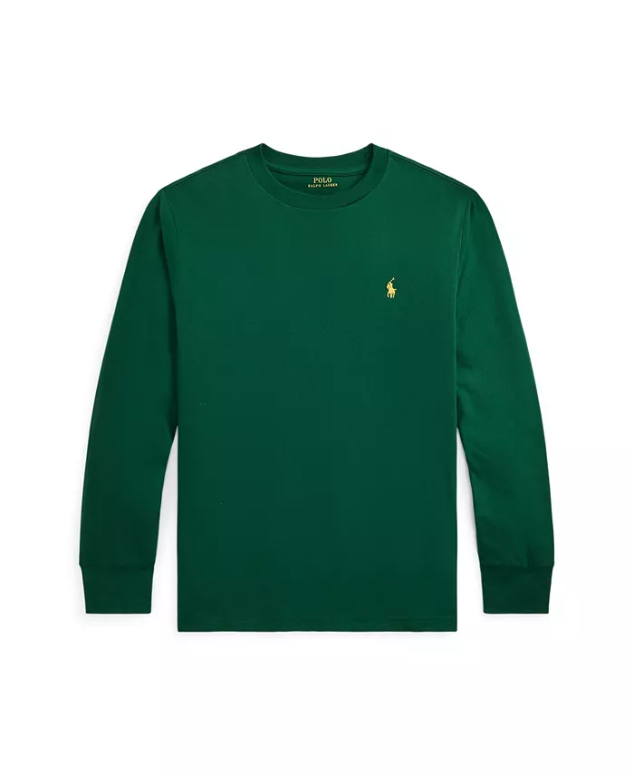 Футболка с длинным рукавом из хлопкового джерси для больших мальчиков Polo Ralph Lauren, зеленый
Футболка с длинным рукавом из хлопкового джерси для больших мальчиков Polo Ralph Lauren, зеленый