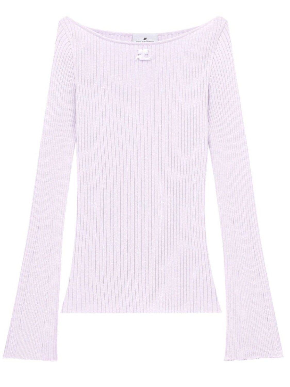 Джемпер в рубчик с вырезом-лодочкой Courrèges, фиолетовый
Джемпер в рубчик с вырезом-лодочкой Courrèges, фиолетовый