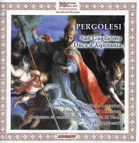 CD диск Pergolesi / Lucarini / Gatti: San Guglielmo Duca D'aquitania
CD диск Pergolesi / Lucarini / Gatti: San Guglielmo Duca D'aquitania