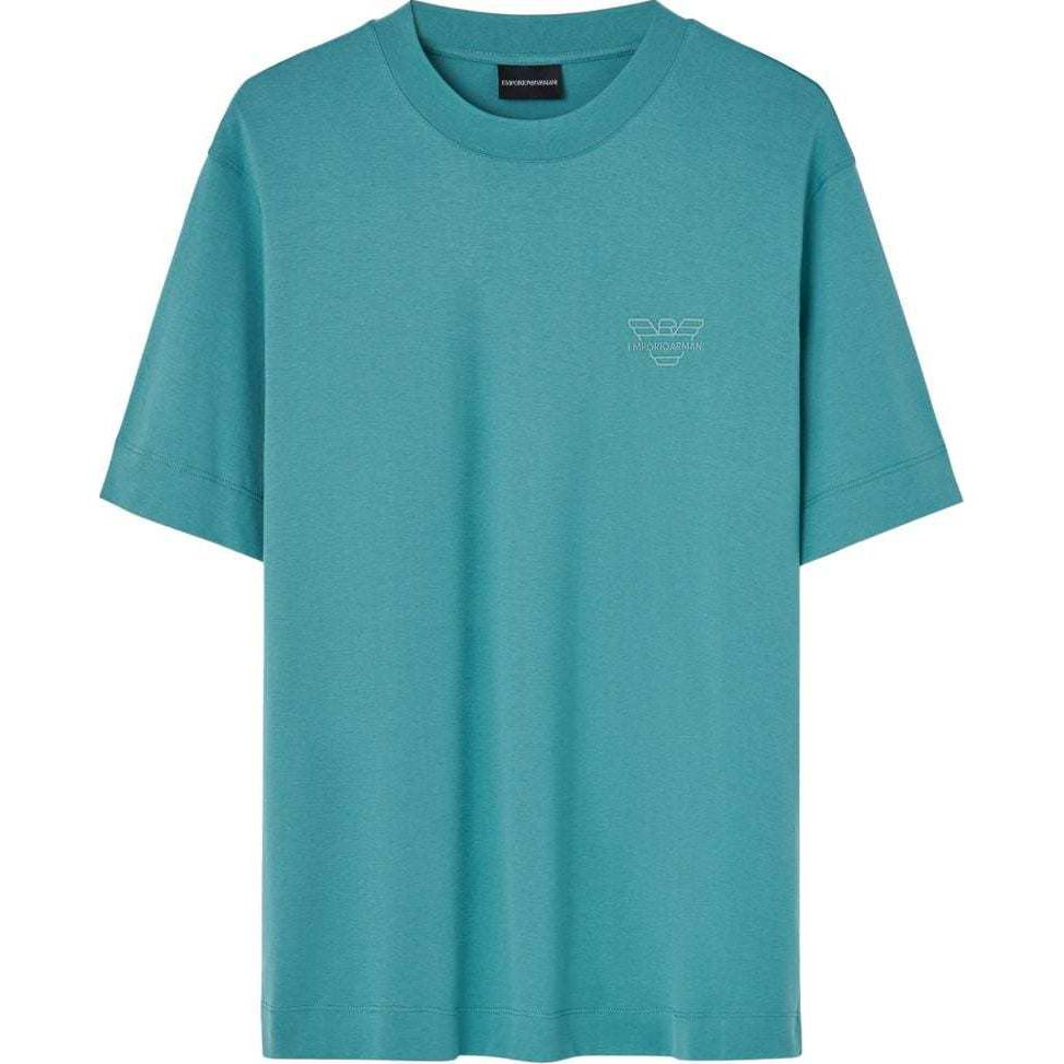 Футболка с принтом логотипа EMPORIO ARMANI, аква-синий
Футболка с принтом логотипа EMPORIO ARMANI, аква-синий