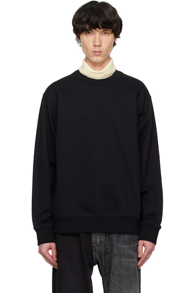 Черная толстовка с вышитым логотипом WOOYOUNGMI
Черная толстовка с вышитым логотипом WOOYOUNGMI