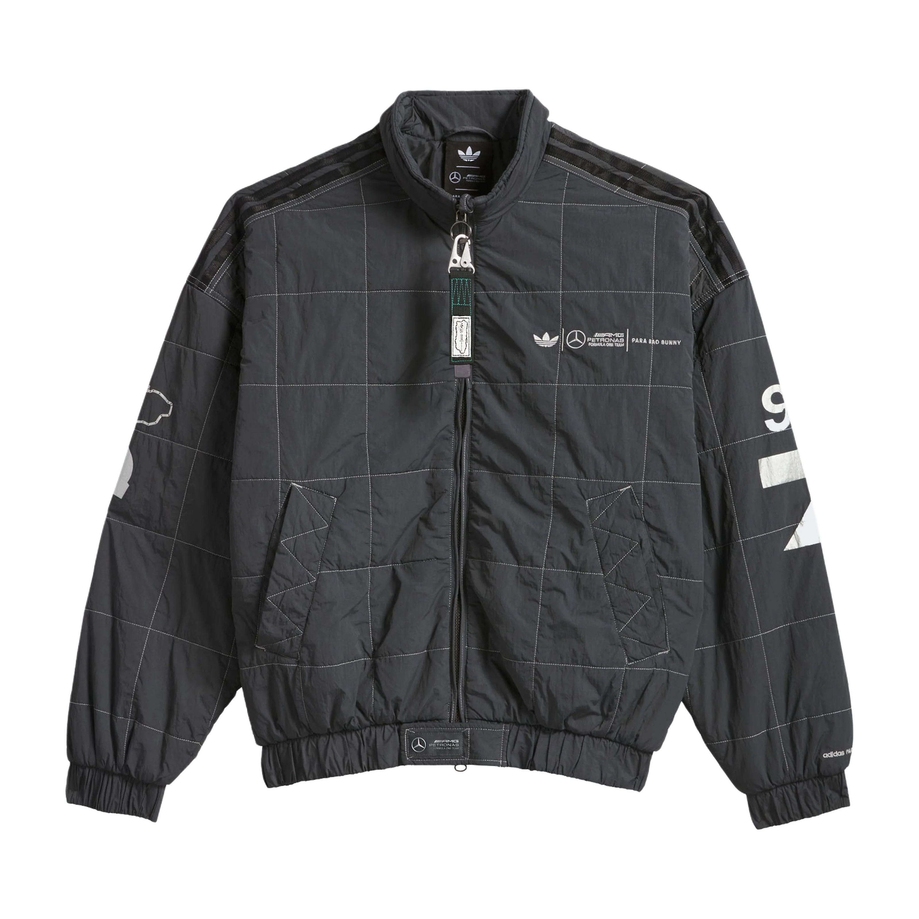 Куртка Bad Bunny X Mercedes AMG PETRONAS F1 FW25 унисекс Adidas Originals, темный серый
Куртка Bad Bunny X Mercedes AMG PETRONAS F1 FW25 унисекс Adidas Originals, темный серый