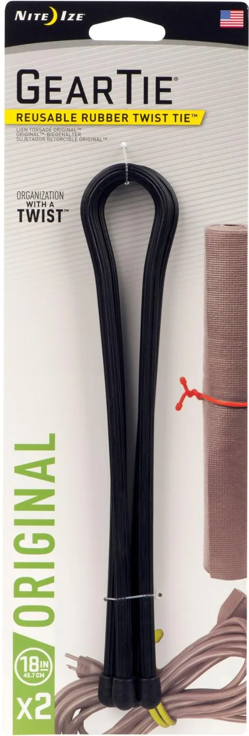 Гибкий стяжной ремень 45 см Nite Ize, Black
Гибкий стяжной ремень 45 см Nite Ize, Black