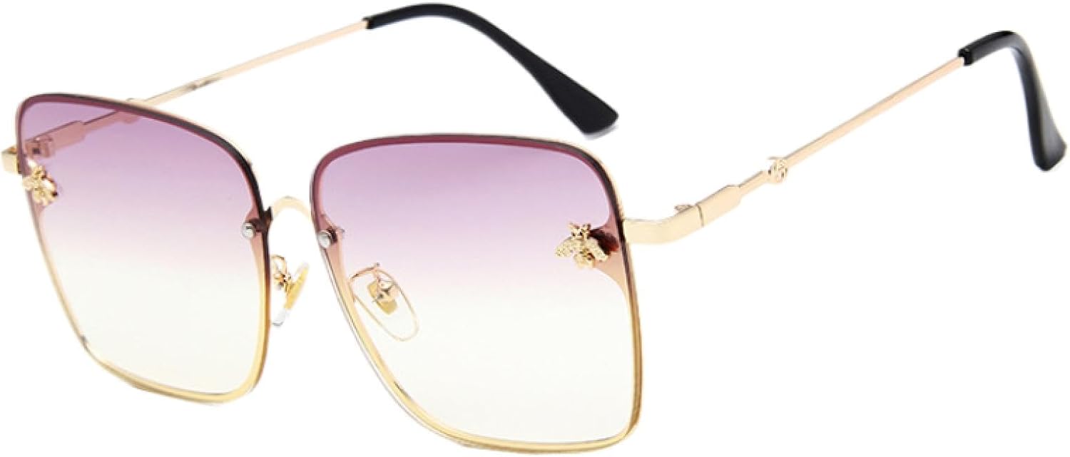 Солнцезащитные очки с защитой от УФ-излучения UV400 | Большие без оправы с градиентным переходом | Для женщин и мужчин, для занятий спортом на открытом воздухе и вождения DSVIGF, Gold Clear Purple
Солнцезащитные очки с защитой от УФ-излучения UV400 | Большие без оправы с градиентным переходом | Для женщин и мужчин, для занятий спортом на открытом воздухе и вождения DSVIGF, Gold Clear Purple