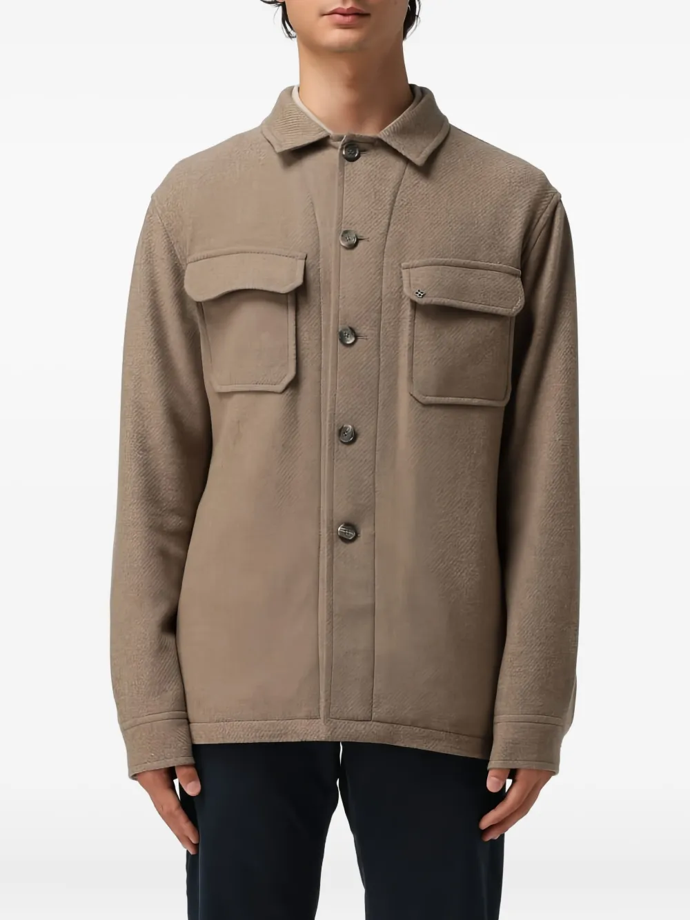 Куртка-рубашка на пуговицах с карманами Tagliatore, коричневый
Куртка-рубашка на пуговицах с карманами Tagliatore, коричневый