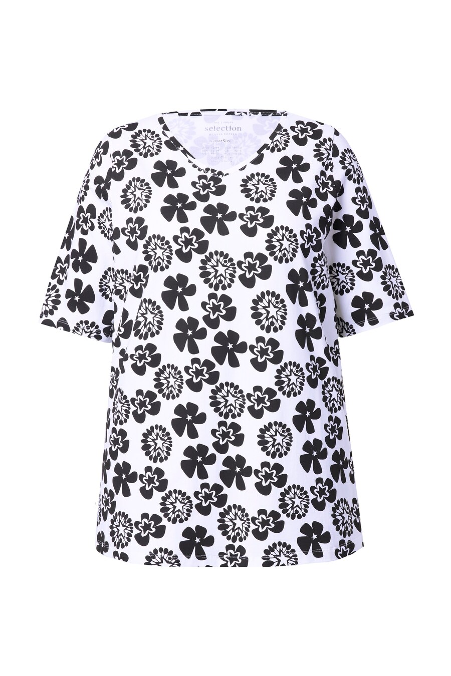 Рубашка Ulla Popken, черный/белый
Рубашка Ulla Popken, черный/белый