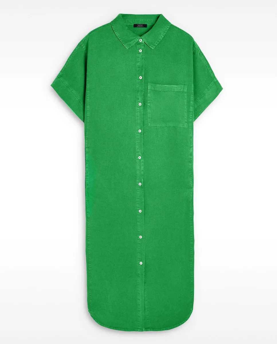 Рубашечное миди-платье гладкое Parfois, зеленый
Рубашечное миди-платье гладкое Parfois, зеленый
