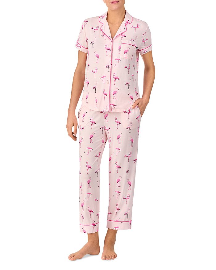 Пижамный комплект с коротким рукавом и принтом kate spade new york, розовый 
Пижамный комплект с коротким рукавом и принтом kate spade new york, розовый