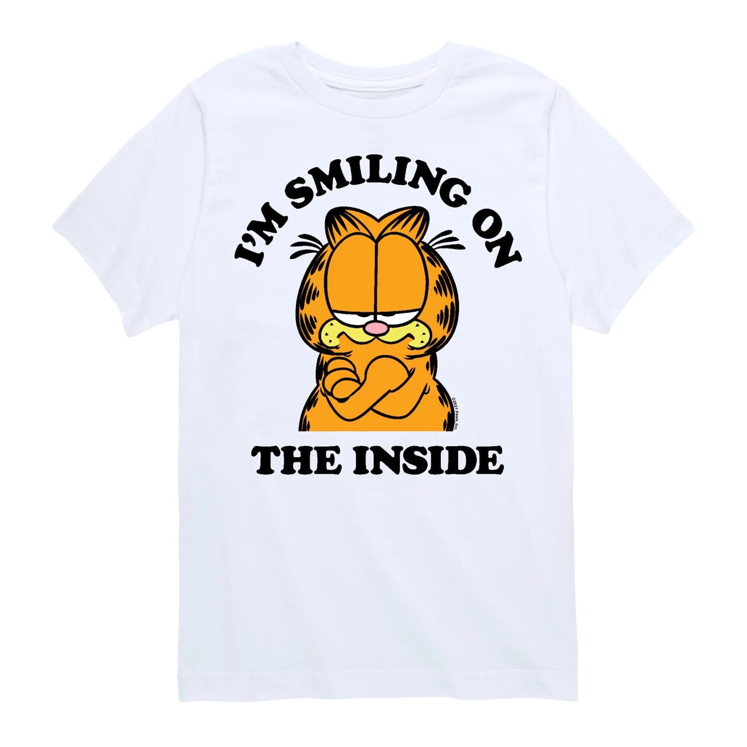 Футболка с рисунком «Гарфилд, улыбающийся изнутри» для мальчиков 8–20 лет Licensed Character, белый
Футболка с рисунком «Гарфилд, улыбающийся изнутри» для мальчиков 8–20 лет Licensed Character, белый