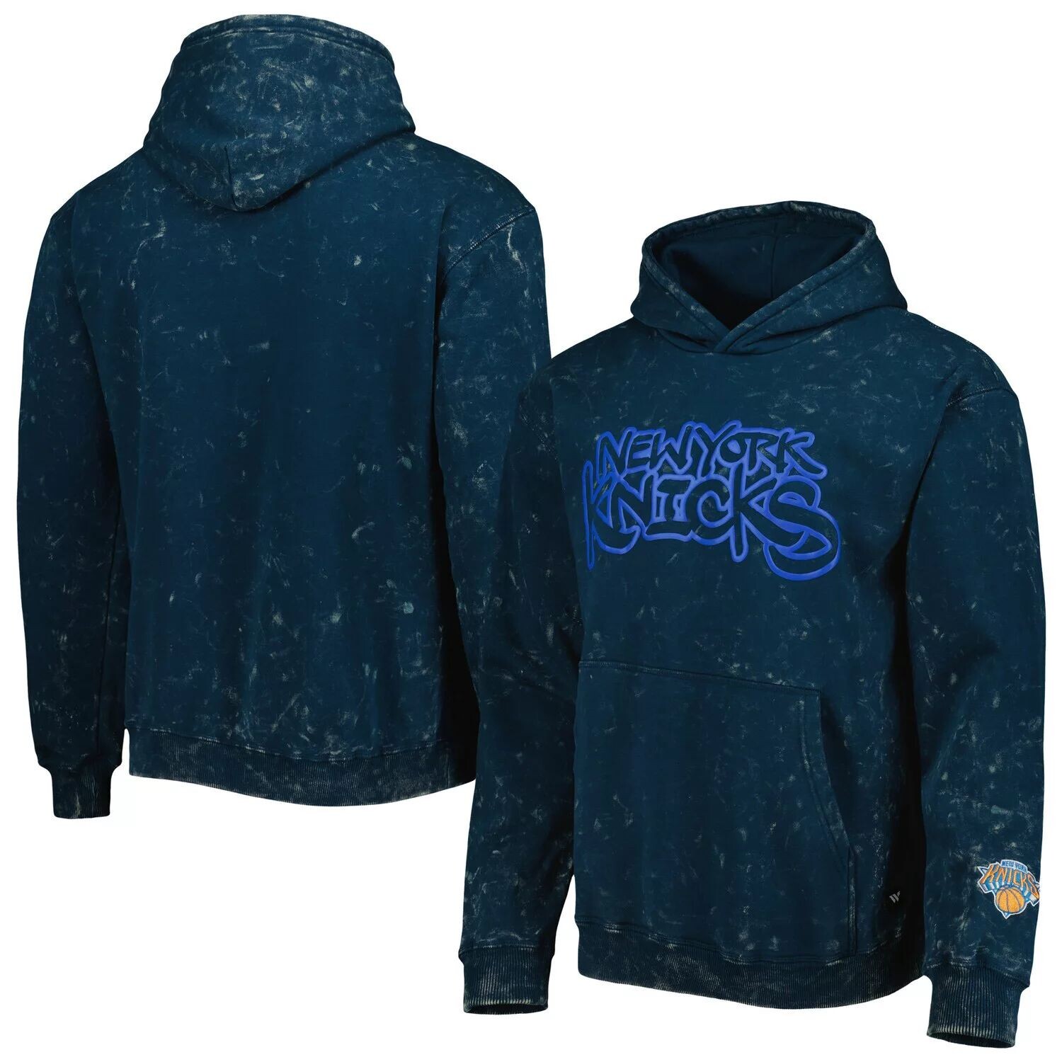 Синий пуловер с капюшоном унисекс The Wild Collective New York Knicks в тон кислотной стиркой
Синий пуловер с капюшоном унисекс The Wild Collective New York Knicks в тон кислотной стиркой