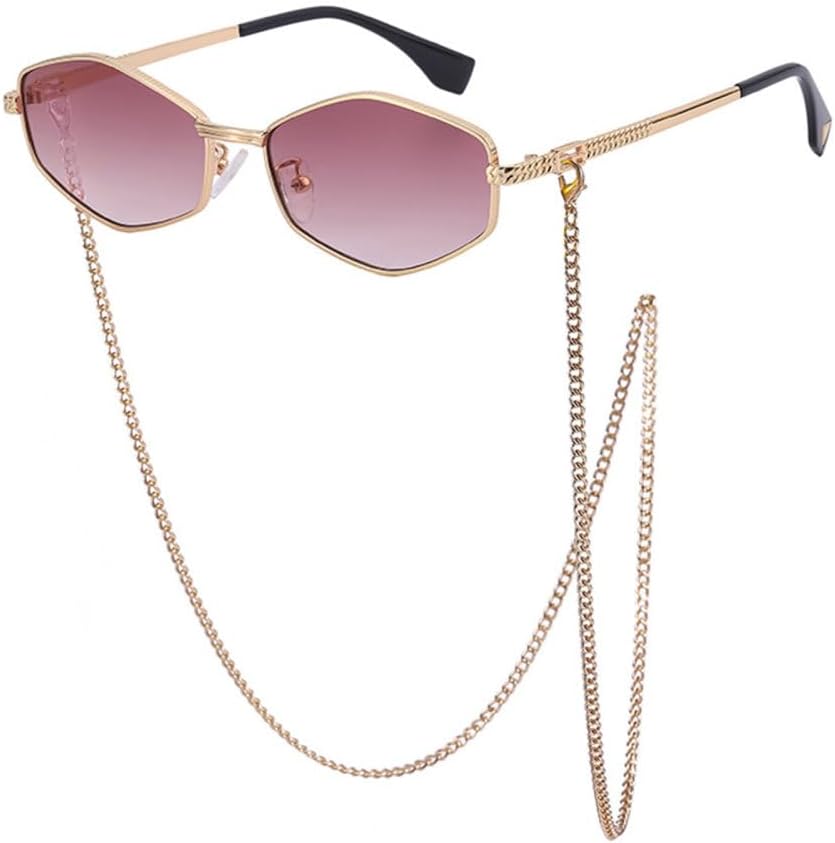 Необычные металлические солнцезащитные очки в маленькой оправе с цепочкой, женские, роскошные модные солнцезащитные очки в ромбовидной форме для женщин в стиле панк TYUVIVO, C7
Необычные металлические солнцезащитные очки в маленькой оправе с цепочкой, женские, роскошные модные солнцезащитные очки в ромбовидной форме для женщин в стиле панк TYUVIVO, C7