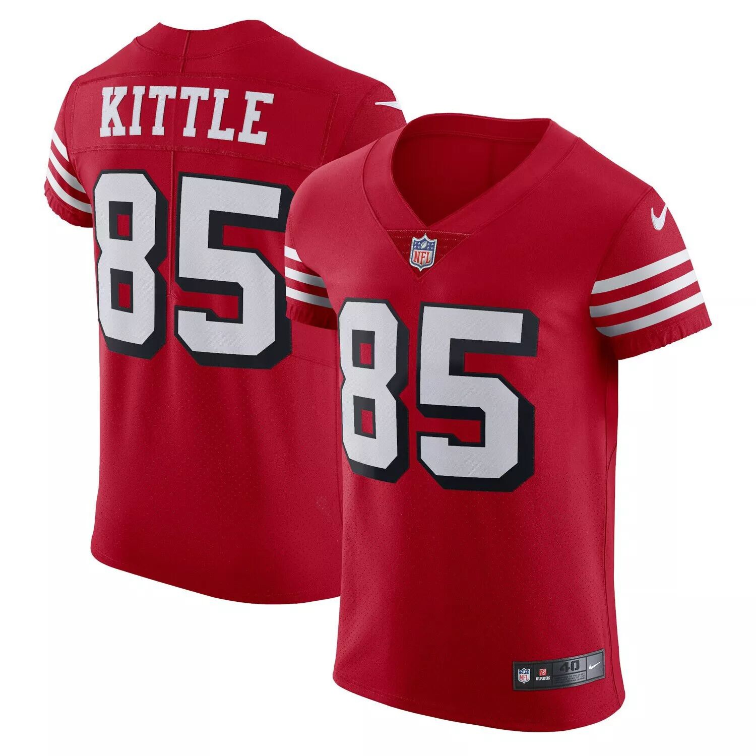 Мужская майка George Kittle Scarlet San Francisco 49ers Alternate Vapor Elite Nike
Мужская майка George Kittle Scarlet San Francisco 49ers Alternate Vapor Elite Nike