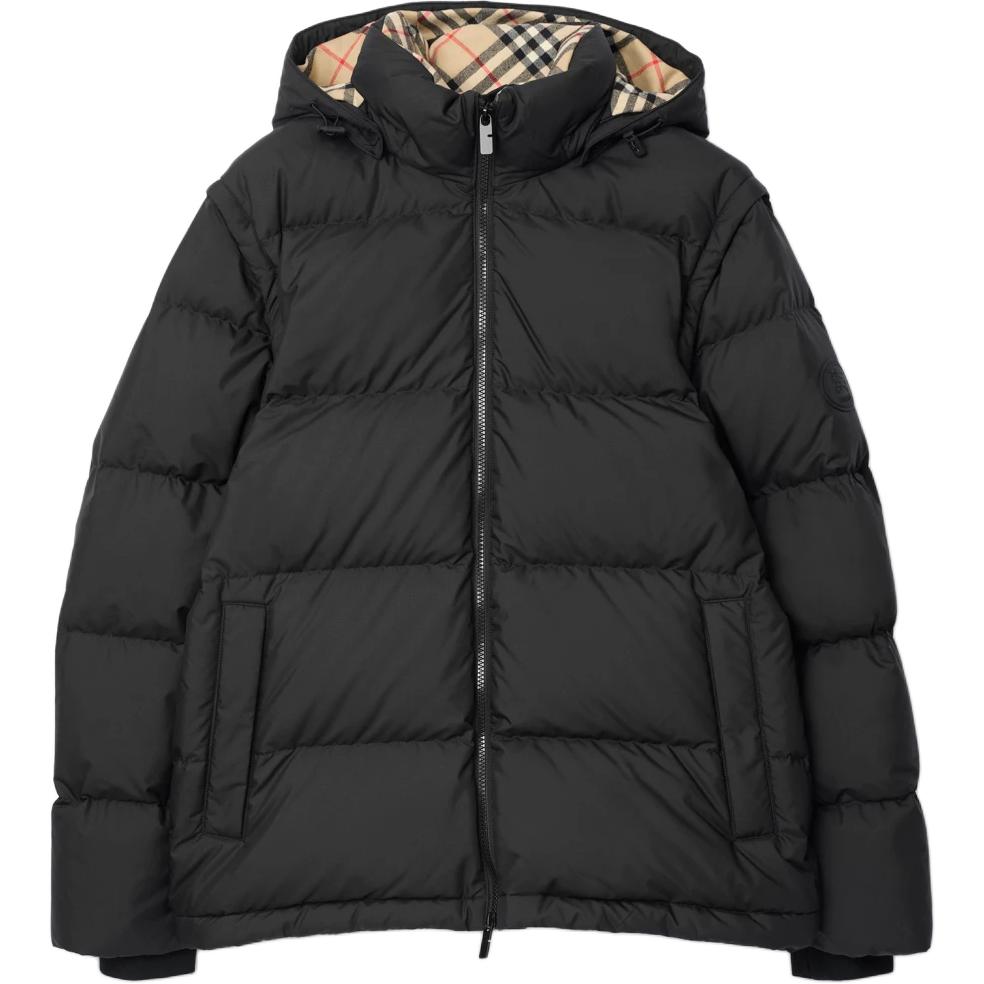Съемный рукав пуховик Burberry, черный
Съемный рукав пуховик Burberry, черный