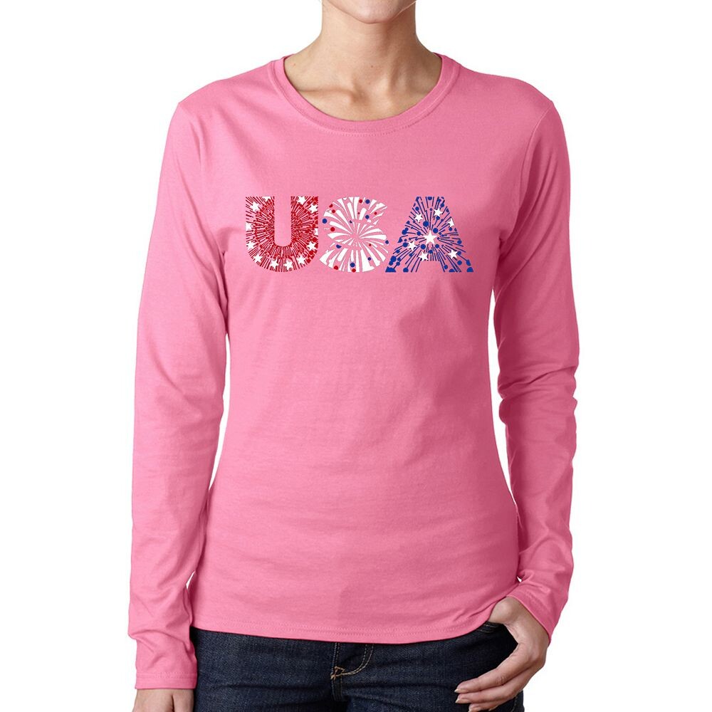 USA Fireworks — женская футболка с длинным рукавом с надписью Word Art LA Pop Art, розовый
USA Fireworks — женская футболка с длинным рукавом с надписью Word Art LA Pop Art, розовый