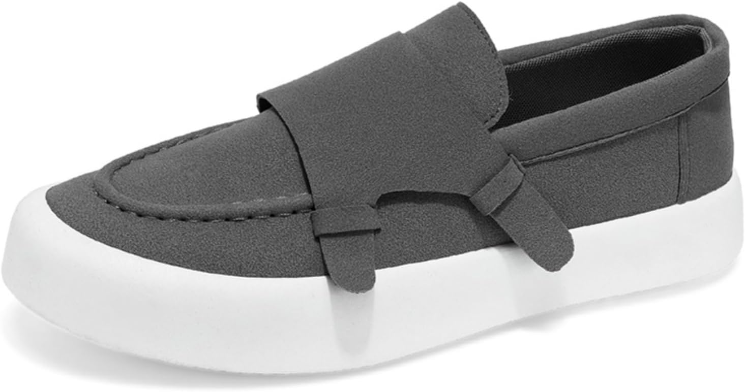 Мужские лоферы без шнурков с мягким верхом под замшу, удобной резиновой подошвой для повседневной носки, минималистичный дизайн, легкая обувь Kelibasi, серый
Мужские лоферы без шнурков с мягким верхом под замшу, удобной резиновой подошвой для повседневной носки, минималистичный дизайн, легкая обувь Kelibasi, серый