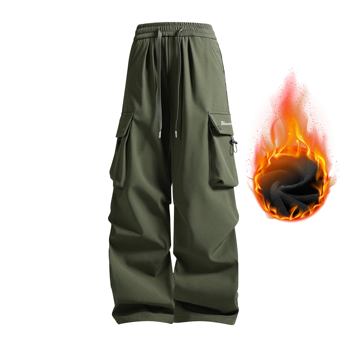 Кargo-брюки Unisex утепленные с флисовой подкладкой WARRIOR, army зеленый (thickened and fleece-lined)
Кargo-брюки Unisex утепленные с флисовой подкладкой WARRIOR, army зеленый (thickened and fleece-lined)