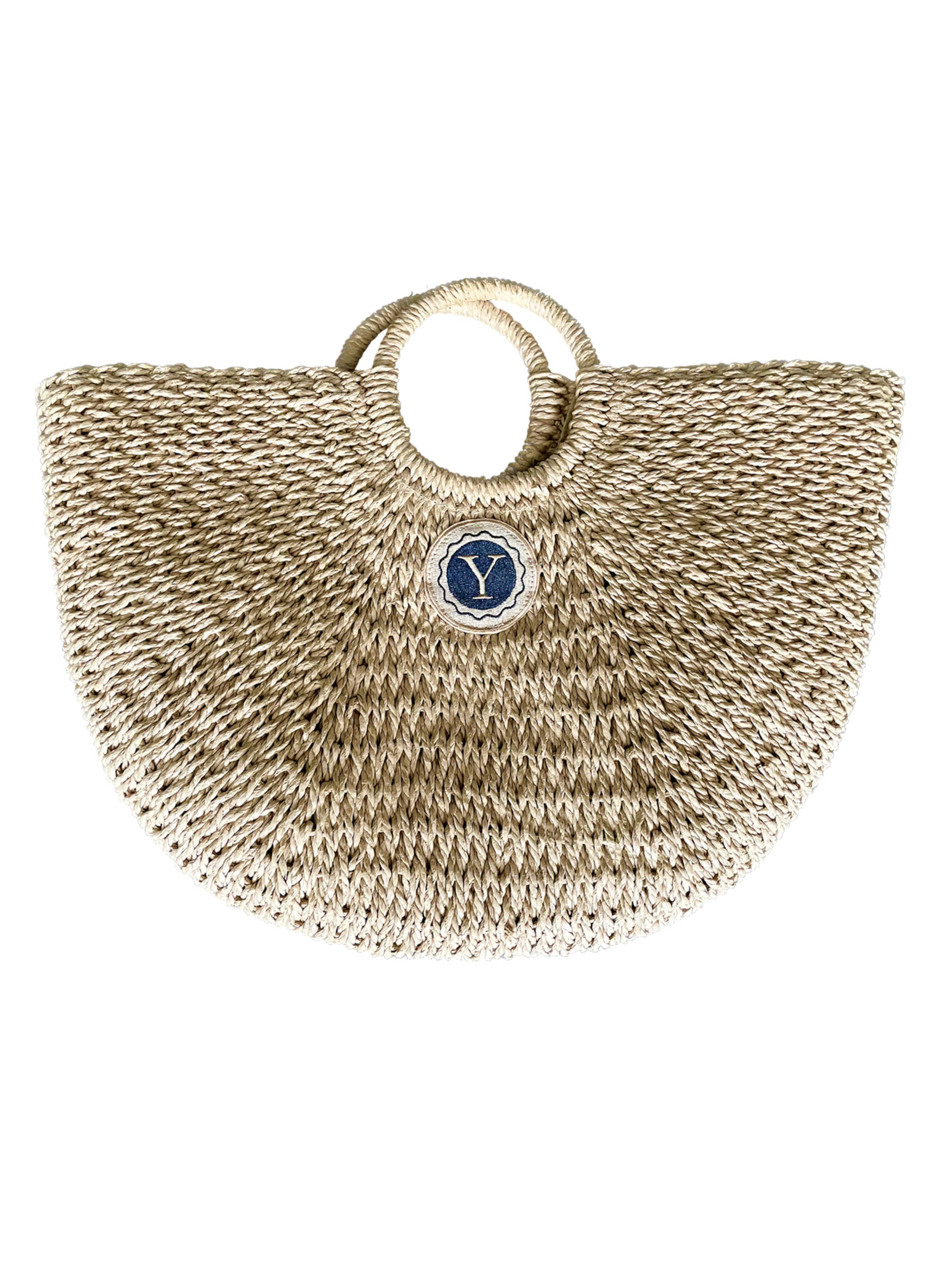 YVES Hamburg Пляжная сумка 'Handwoven Raffia Beach Natural Beige' в крапчатом бежевом цвете
YVES Hamburg Пляжная сумка 'Handwoven Raffia Beach Natural Beige' в крапчатом бежевом цвете