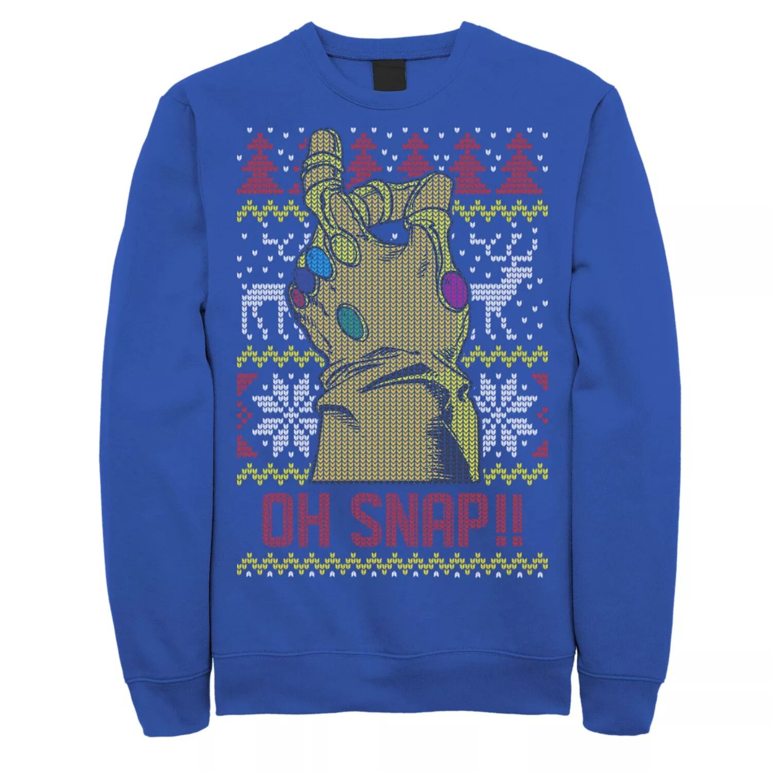 Мужской Танос Oh Snap!! Ugly Christmas Sweater Флисовый пуловер с графическим рисунком Marvel
Мужской Танос Oh Snap!! Ugly Christmas Sweater Флисовый пуловер с графическим рисунком Marvel