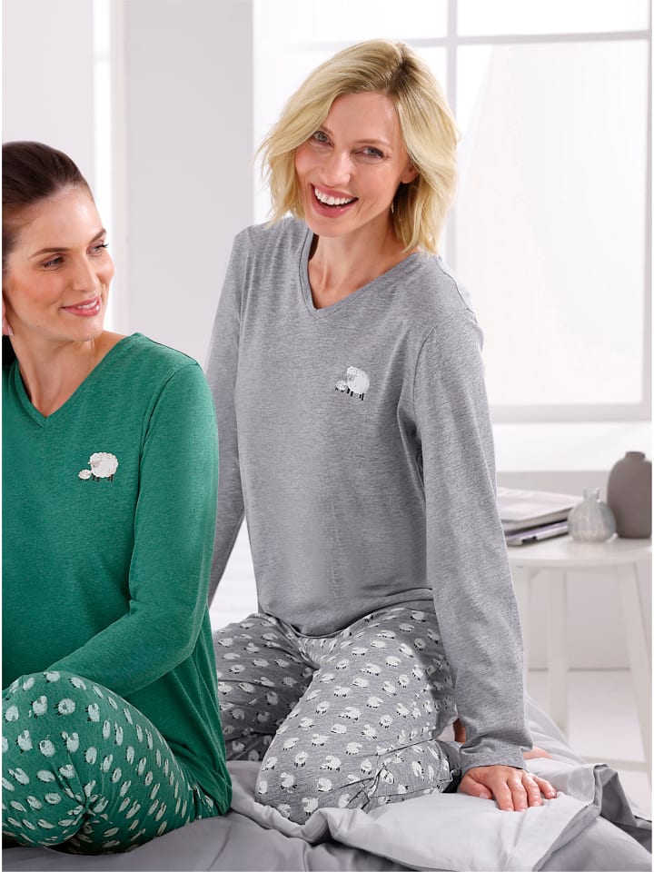 WITT WEIDEN Пижама в зеленом меланжевом цвете + серо-каменном меланжевом цвете
WITT WEIDEN Пижама в зеленом меланжевом цвете + серо-каменном меланжевом цвете