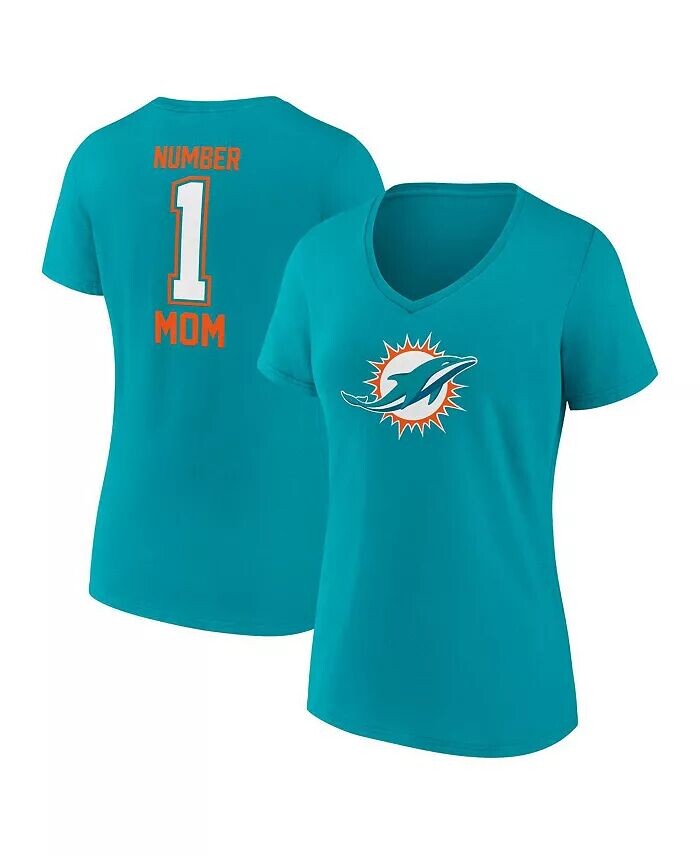 Женская футболка с v-образным вырезом ко Дню матери Aqua Miami Dolphins Fanatics, синий
Женская футболка с v-образным вырезом ко Дню матери Aqua Miami Dolphins Fanatics, синий