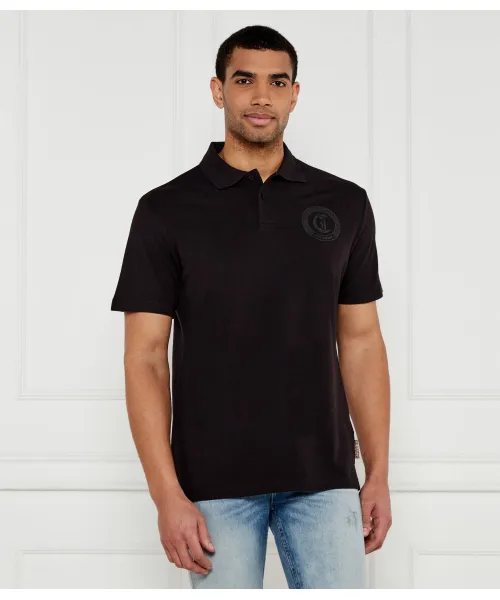 Футболка поло Regular fit Just Cavalli, черный 
Футболка поло Regular fit Just Cavalli, черный