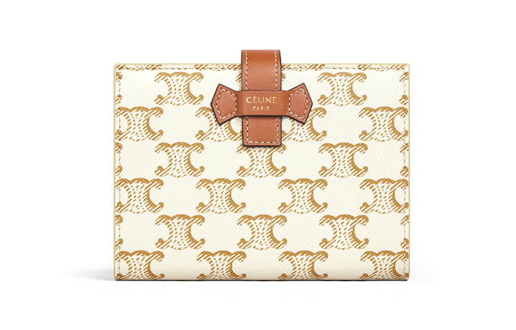 CELINE Женский кошелёк среднего размера из овчины с декоративной лентой бело-рыжего цвета
CELINE Женский кошелёк среднего размера из овчины с декоративной лентой бело-рыжего цвета