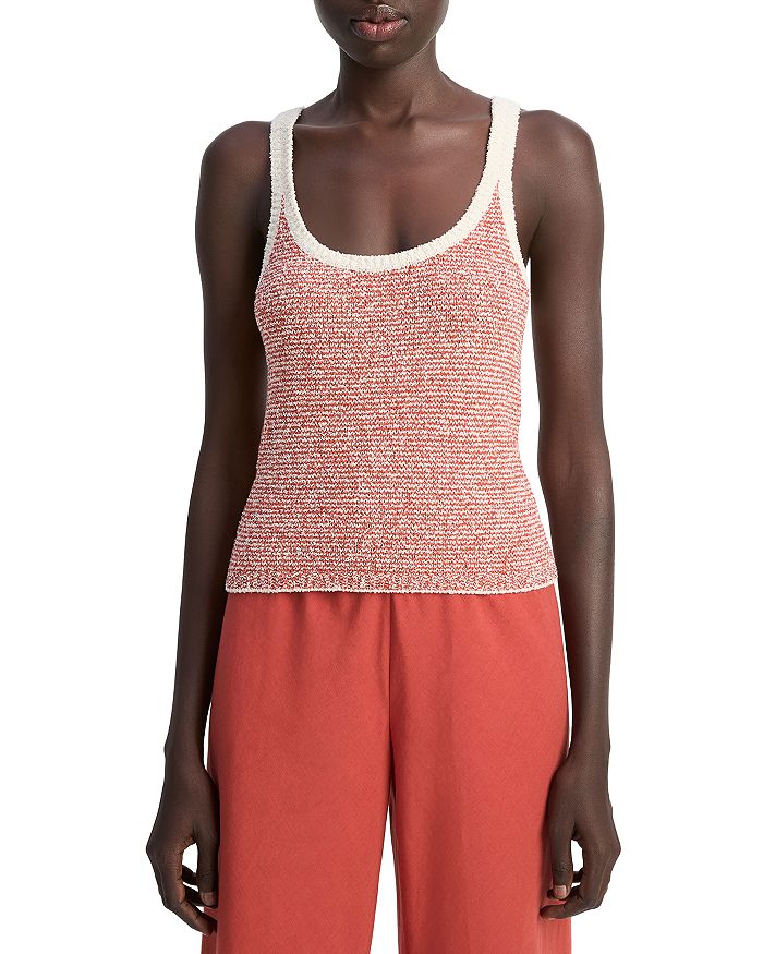 Текстурный топ с микро-полоской Vince, красный
Текстурный топ с микро-полоской Vince, красный