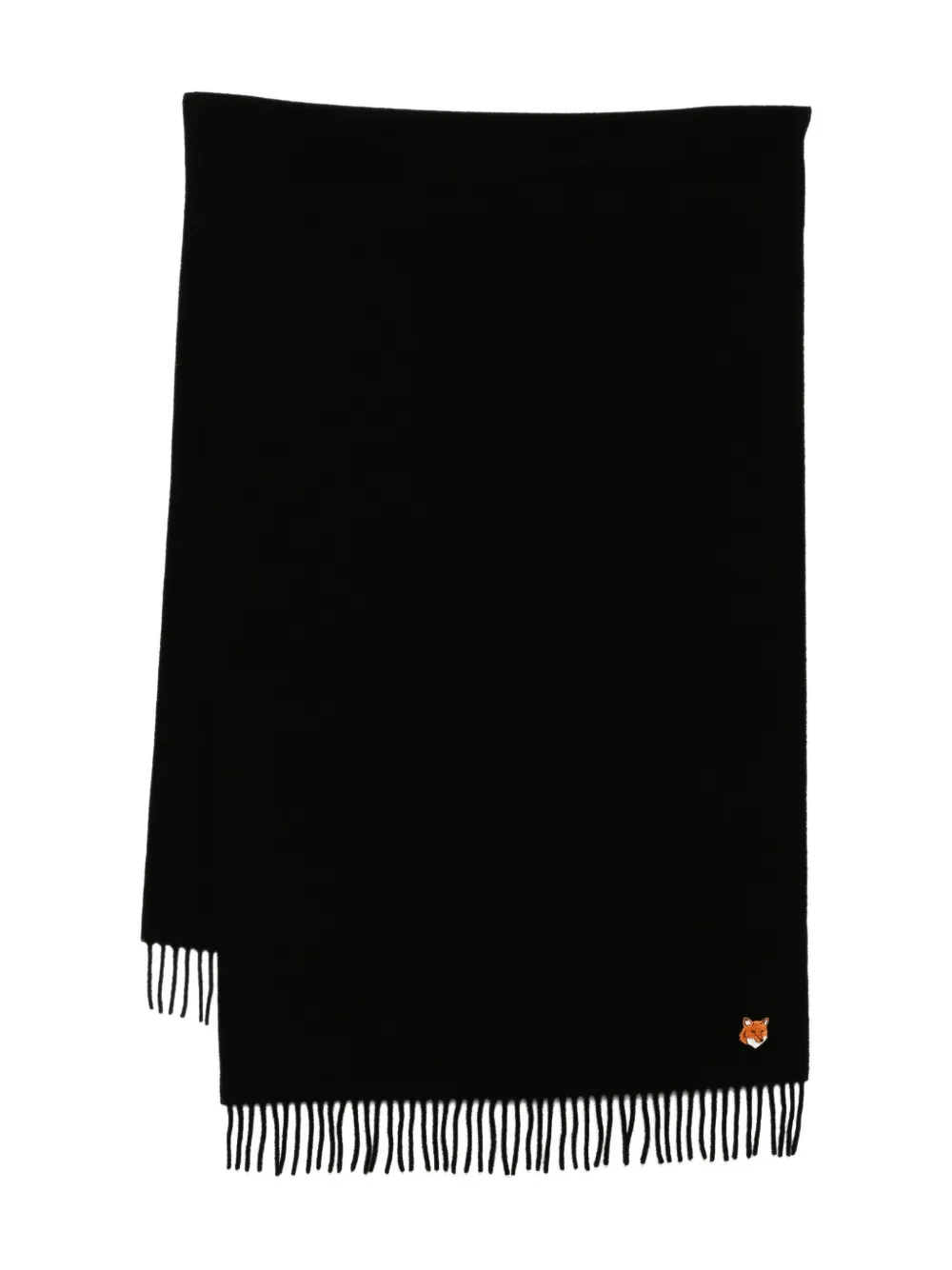 Шарф с вышитым логотипом Maison Kitsuné, черный
Шарф с вышитым логотипом Maison Kitsuné, черный
