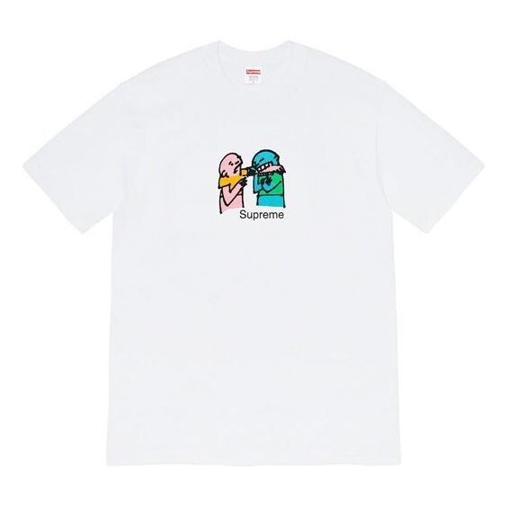 Футболка fw19 week 17 bite tee cartoon graffiti printing short sleeve white Supreme, белый
Футболка fw19 week 17 bite tee cartoon graffiti printing short sleeve white Supreme, белый
