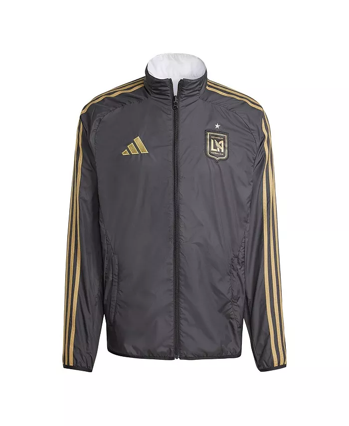 Мужская черно-белая реверсивная куртка на молнии LAFC 2025 Anthem Full-Zip adidas
Мужская черно-белая реверсивная куртка на молнии LAFC 2025 Anthem Full-Zip adidas