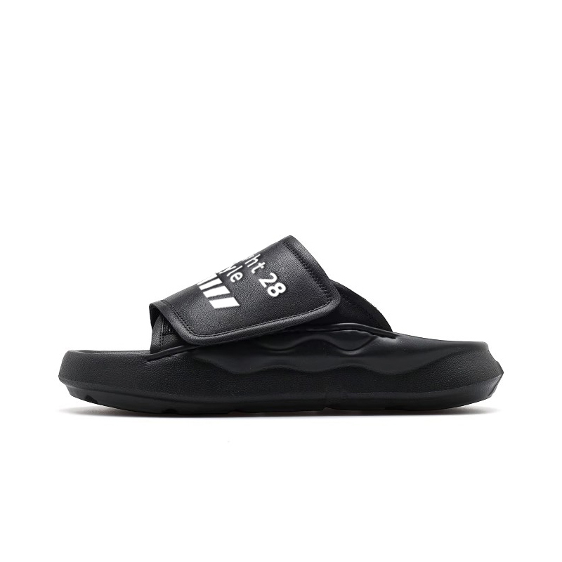 Bansley Мужские противоскользящие тапочки с амортизацией и устойчивостью к истиранию - черные, немного велики, рекомендуем взять на размер меньше